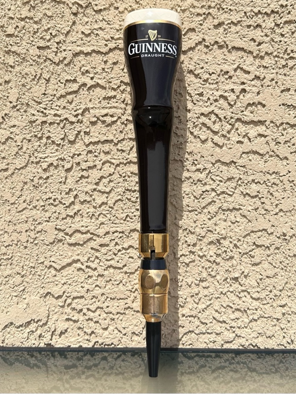GUINNESS BEER TAP HANDLE WITH FAUCET! VINTAGE RARE! ☘️☘️ ☘️☘️ 15 1/2" Tall